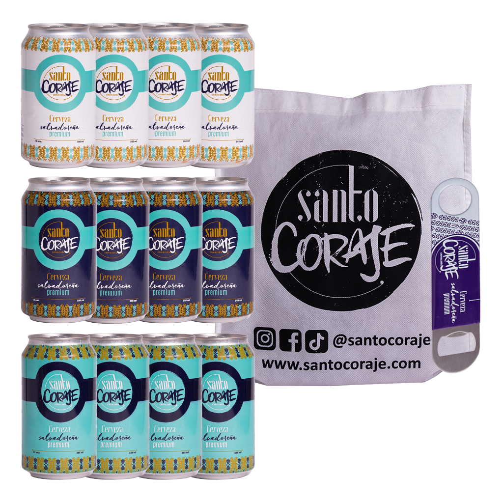 Kit de cervezas artesanales salvadoreñas Santo Coraje | Viajero SV